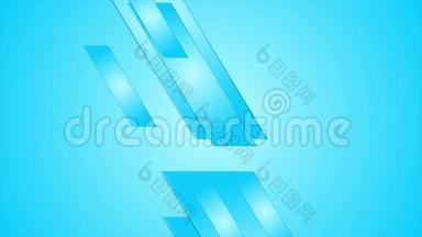 蓝色几何抽象高科技运动设计.